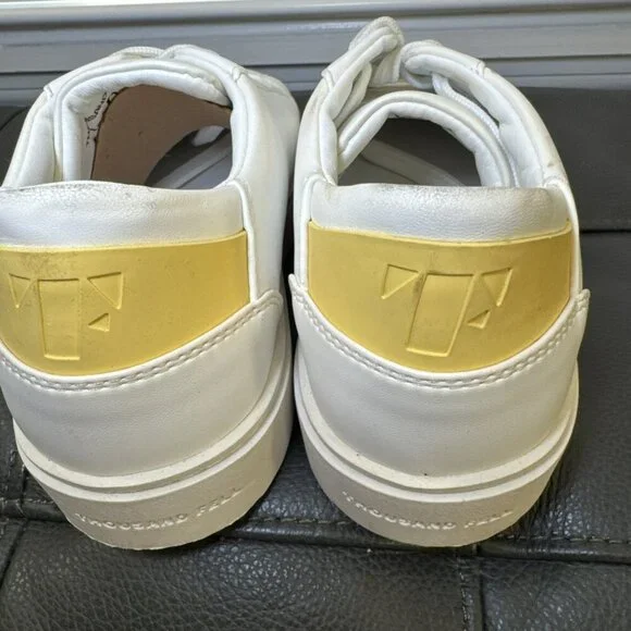 Thousand Fell Lace-up Women's Size 7.5 Yellow White Sneakers - Picture 4 of 9